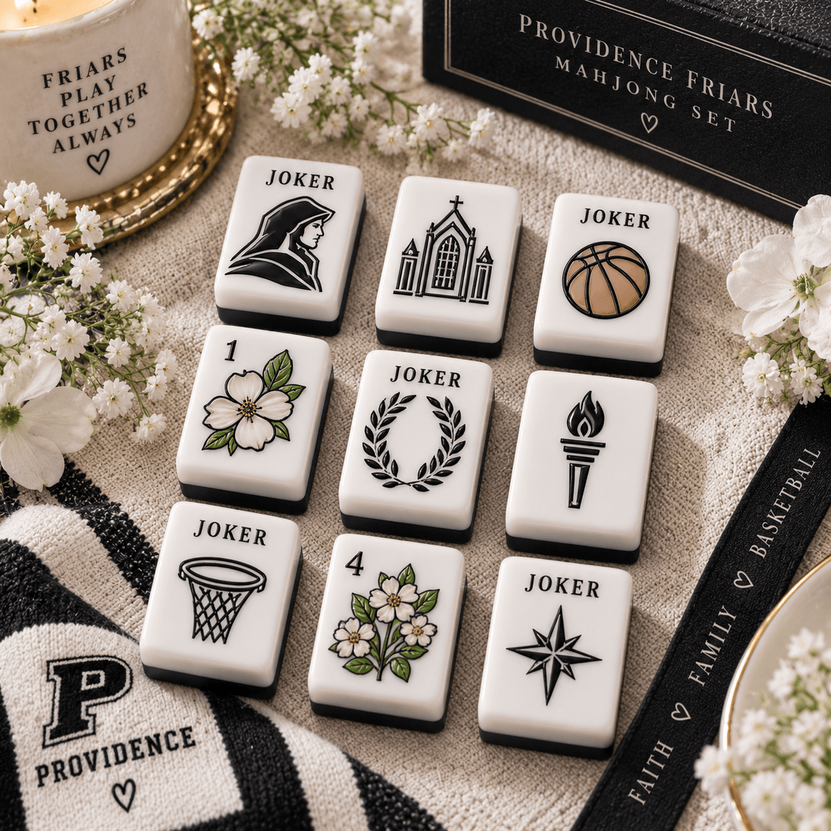 Premium PVF Mahjong Tiles Set TNSM