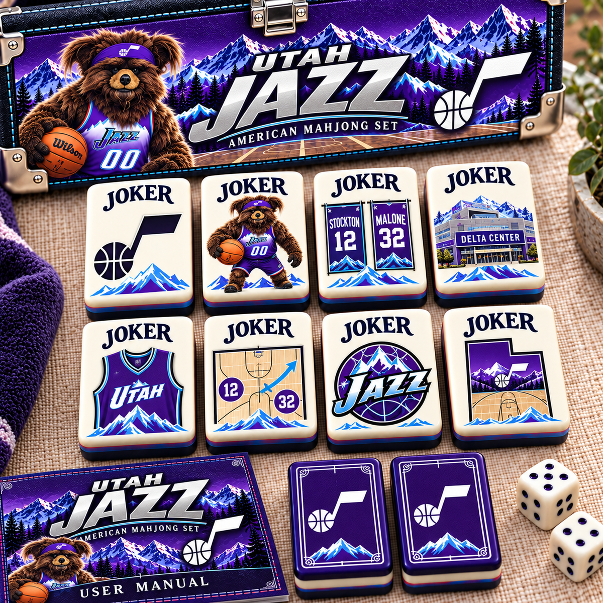 Premium UTJ Mahjong Tiles Set PVNA