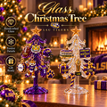 LSU Premium Glass Christmas Tree With Ornaments TNSM