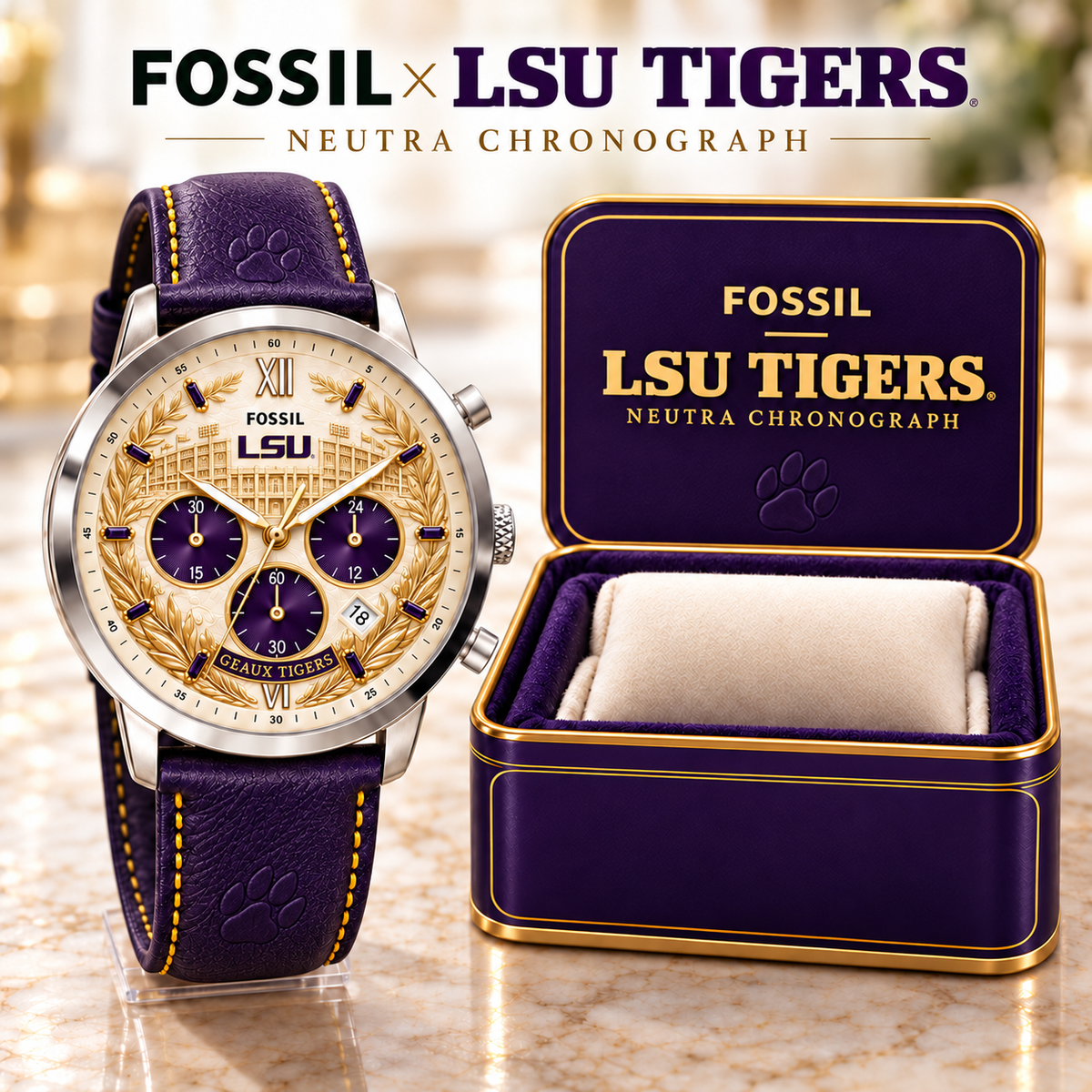 LSU Premium Art Dial Watch TMH