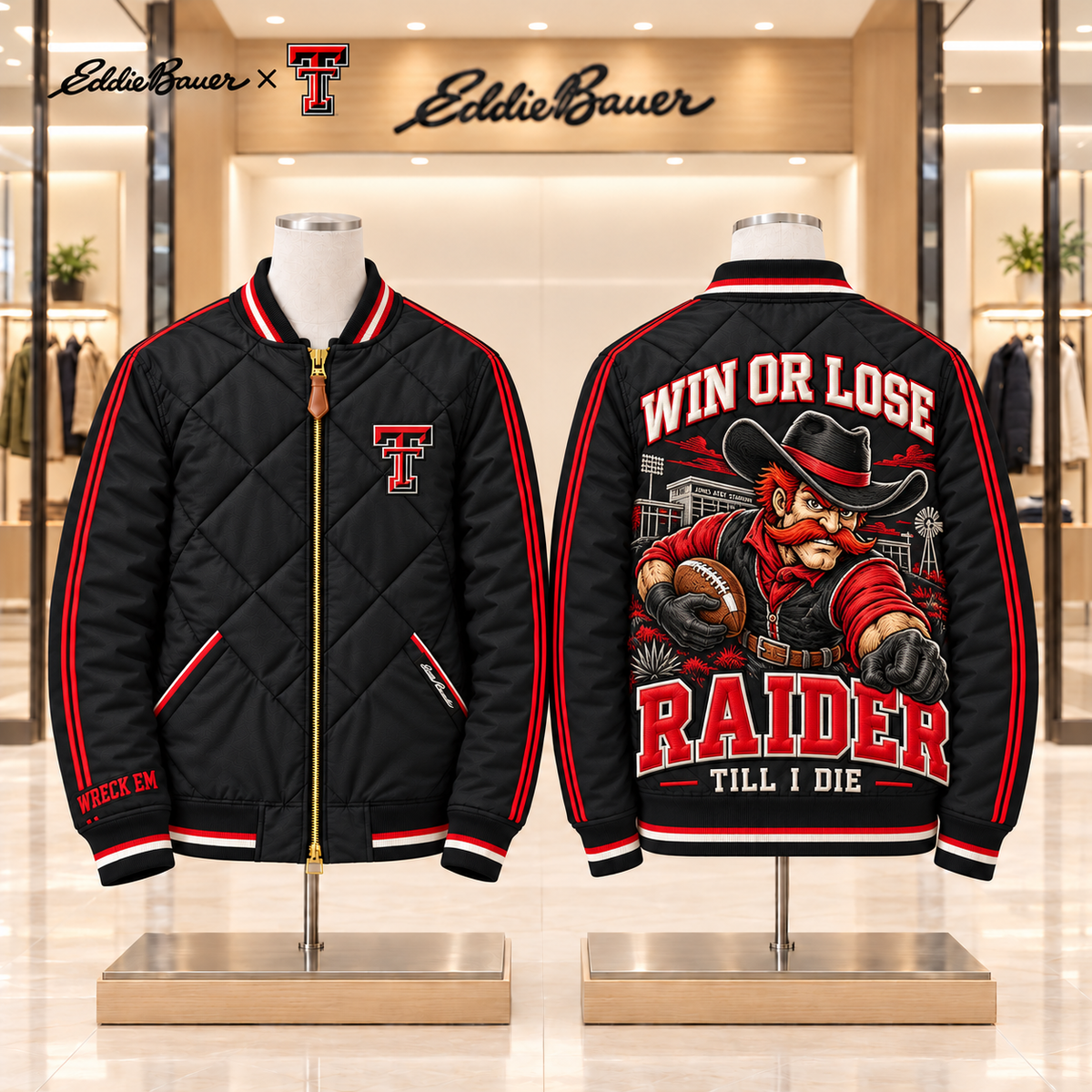 TTRR Premium Classic Quilted Bomber Jacket TMH
