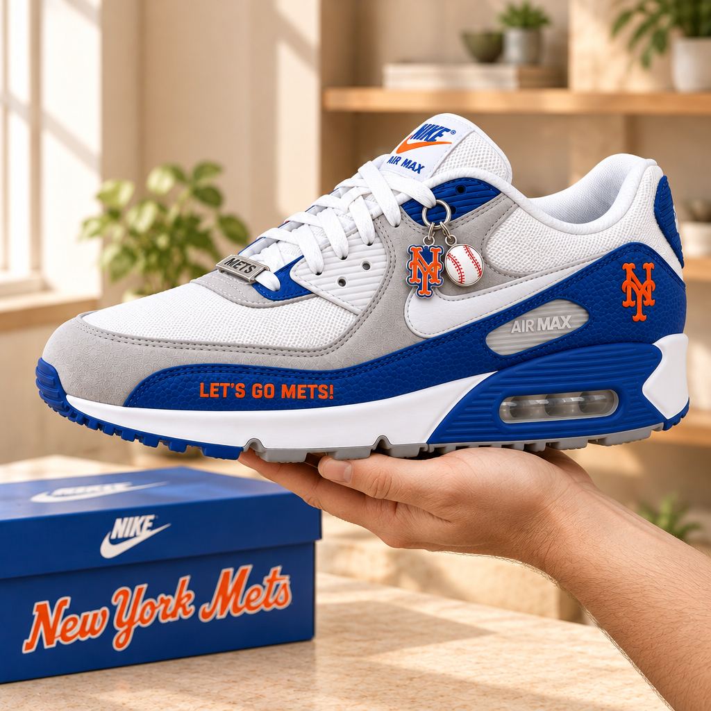 New York Mets Premium Low-Top Sneakers
