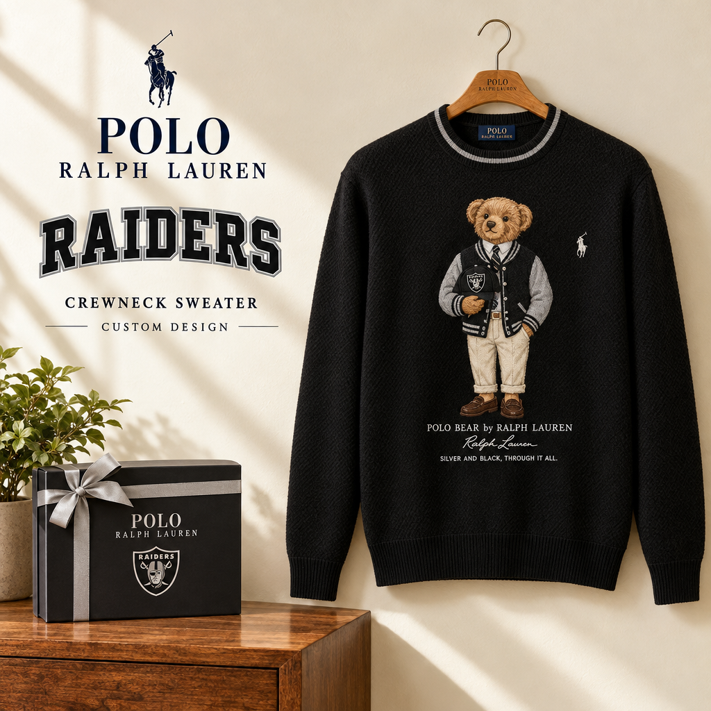Las Vegas Raiders Premium Crewneck Sweater