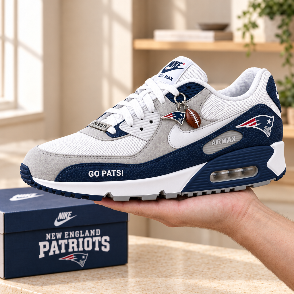 New England Patriots Premium Low-Top Sneakers