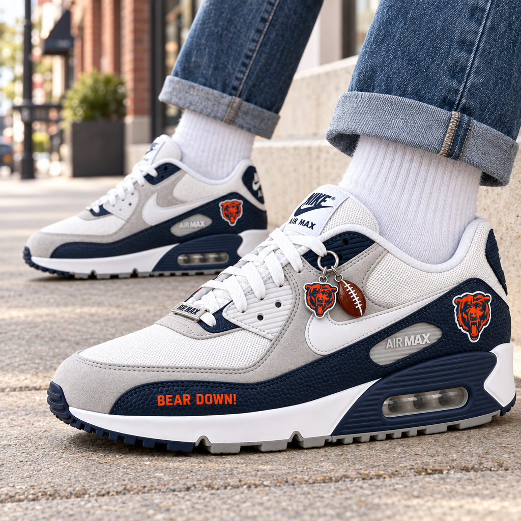 Chicago Bears Premium Low-Top Sneakers