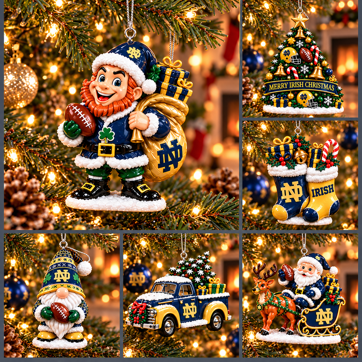 NDFI Premium Christmas Tree Ornament Set TMH