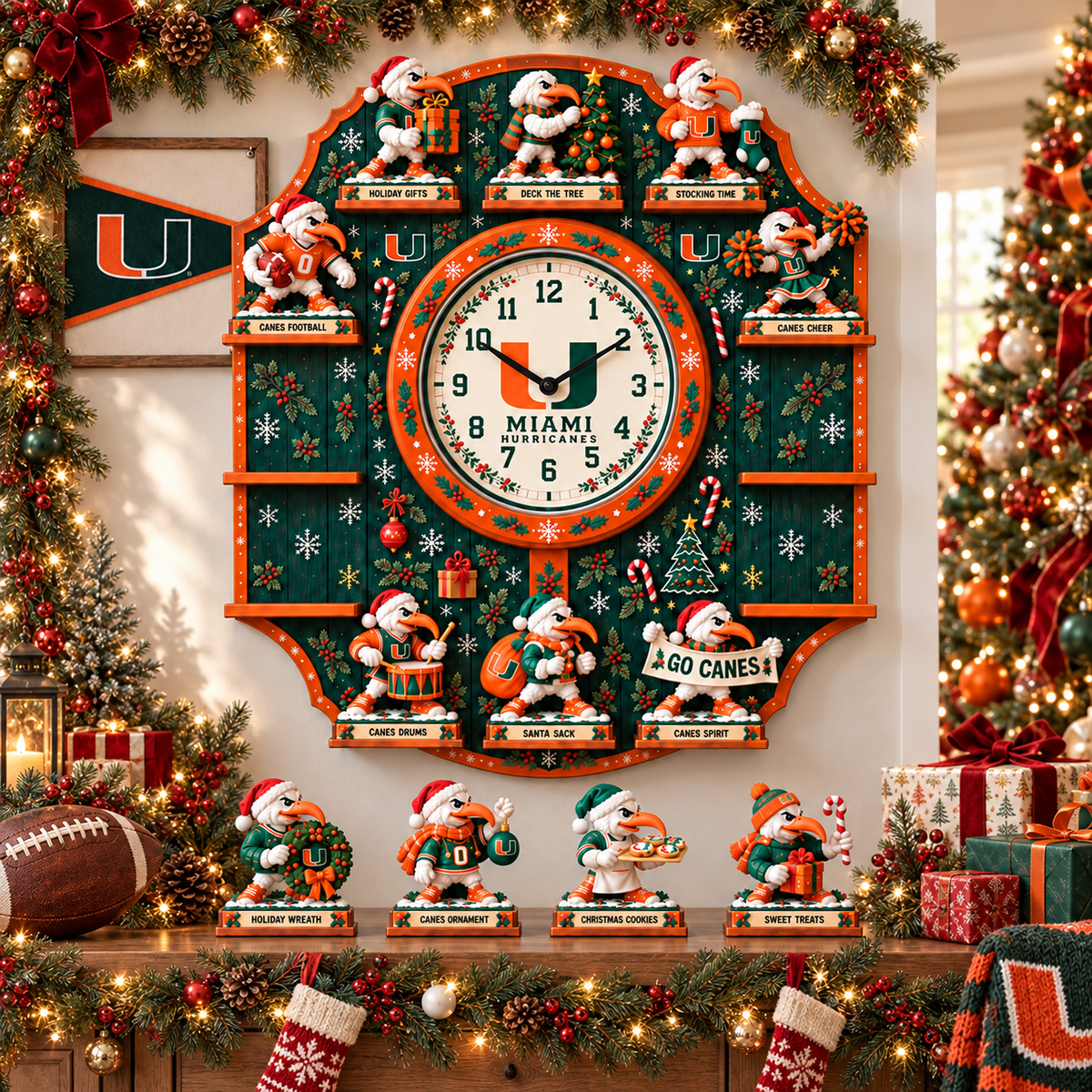 MHC Premium Christmas Sculpture Clock Collection PTKL