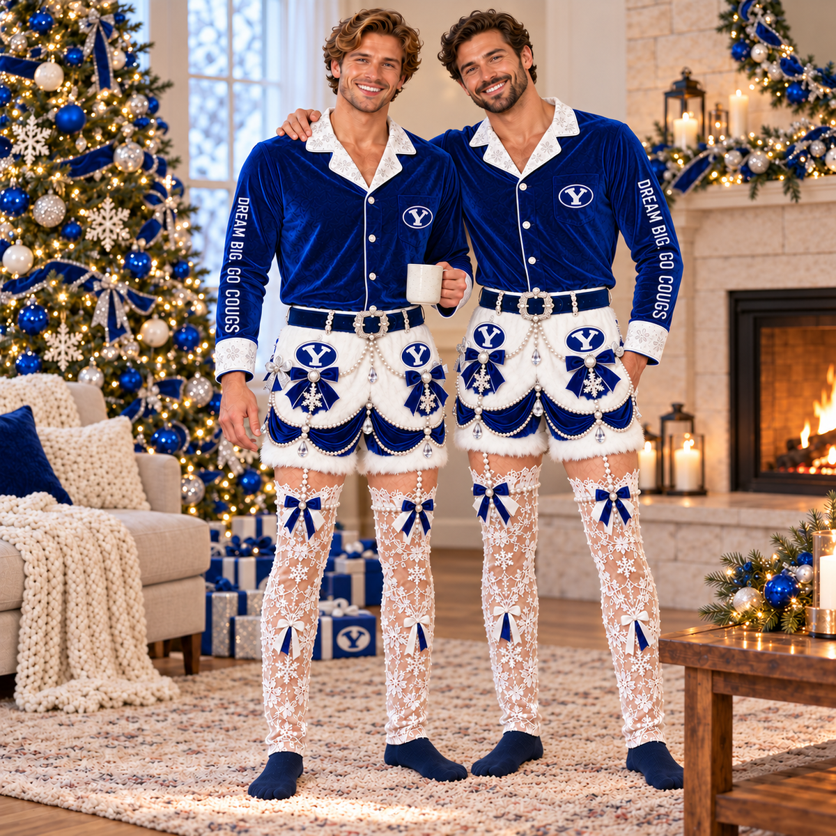 BYU Funny Christmas Pajama Set PNPA