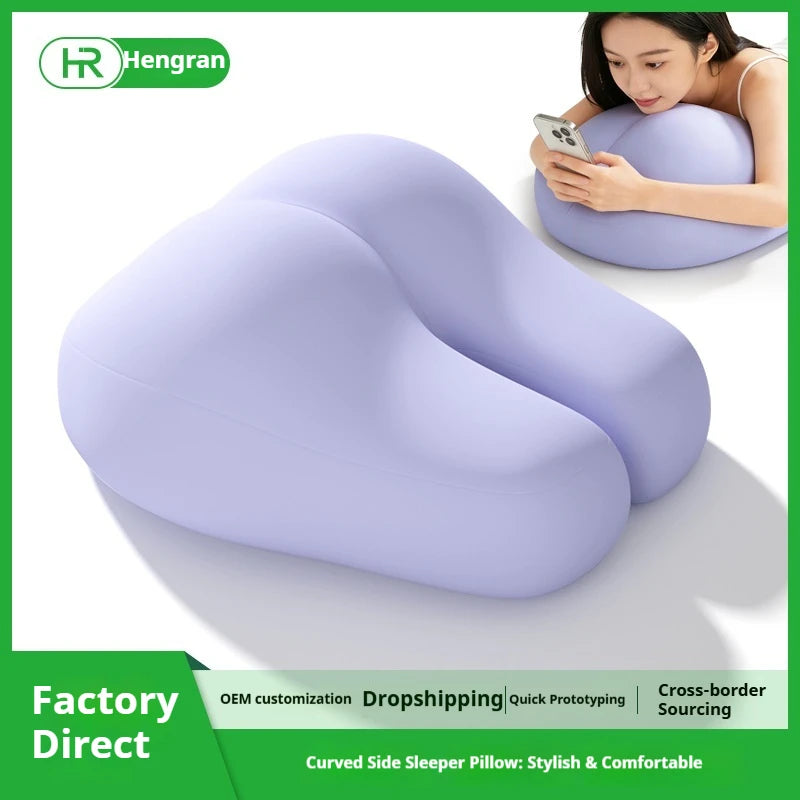 Hip-shaped Pillow for Stomach Sleeping, 3D Foam Bolster Pillow, Creative Butt Cheeky Face Down Pillow Cushion for Couples