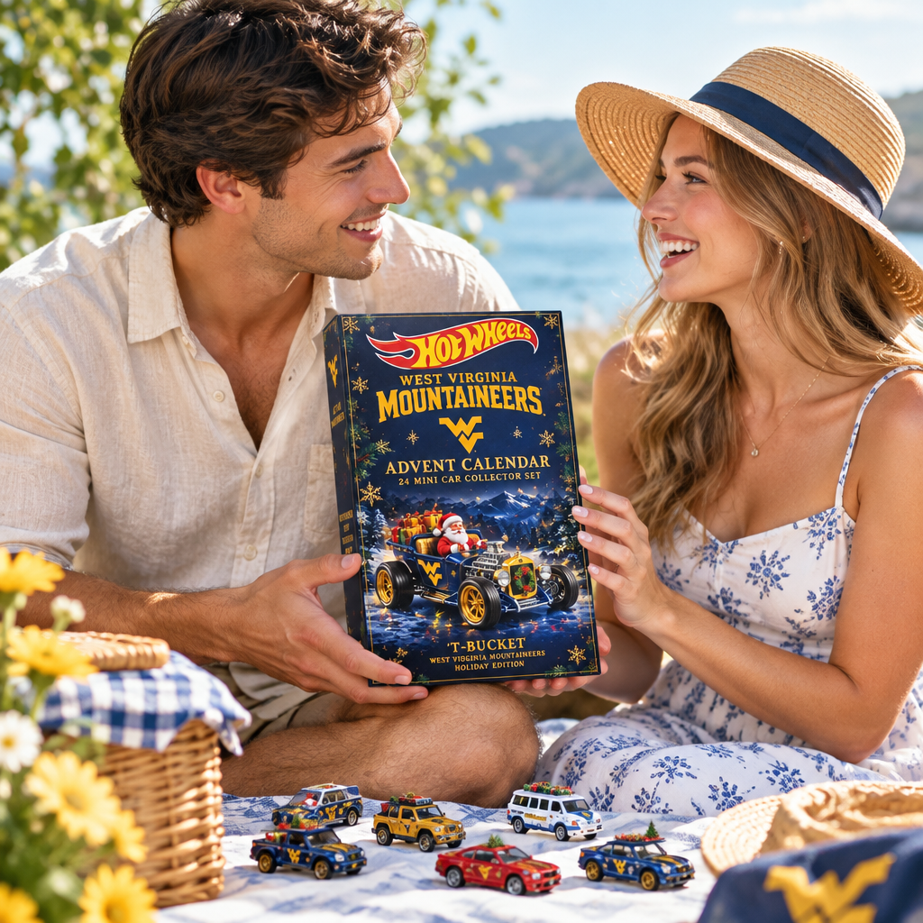 West Virginia Mountaineers Premium Mini Car Advent Calendar