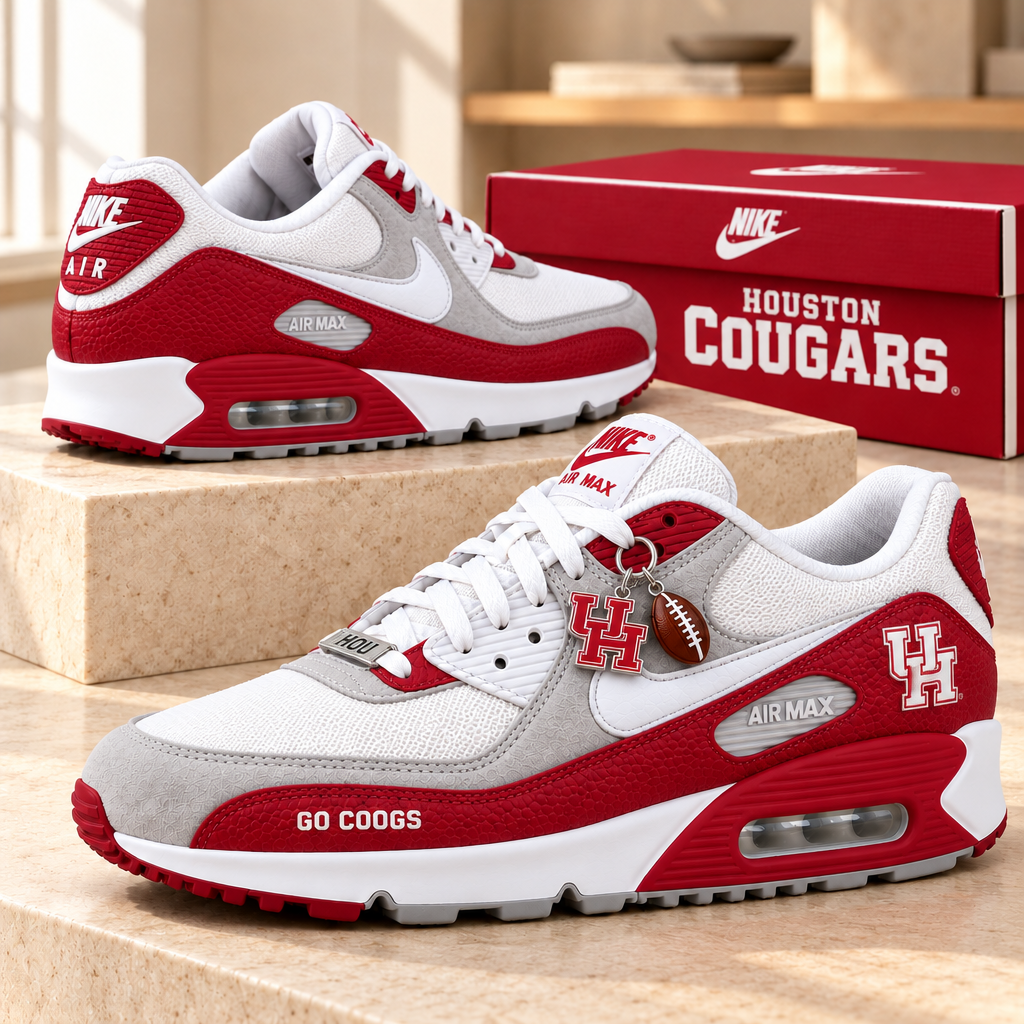 Houston Cougars Premium Low-Top Sneakers
