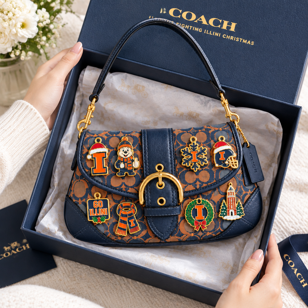 Illinois Fighting Illini Soho Bag With Charm
