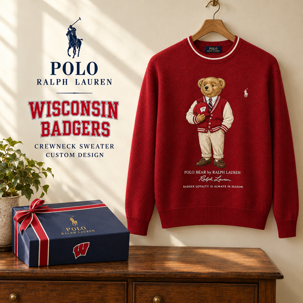 Wisconsin Badgers Premium Crewneck Sweater