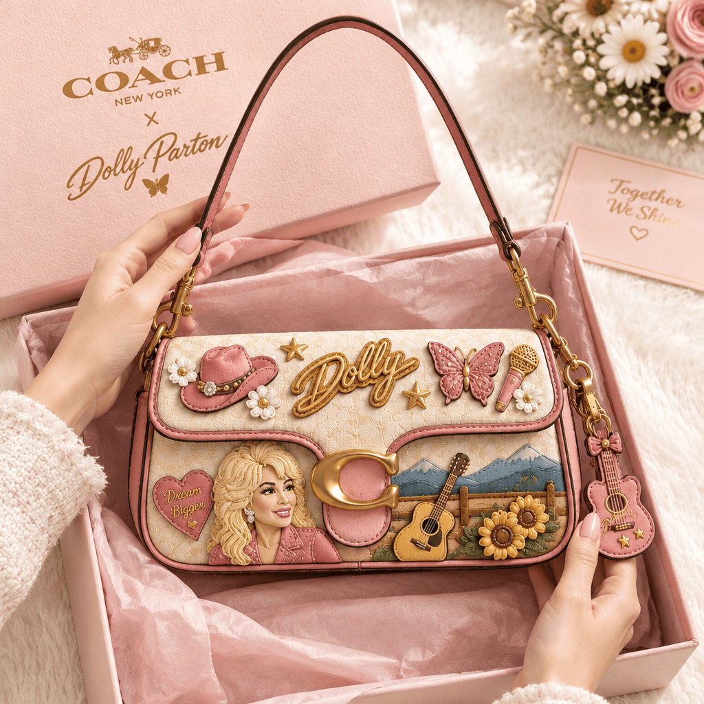 Premium DLPT Coach Shoulder Cross With Charm LNTH